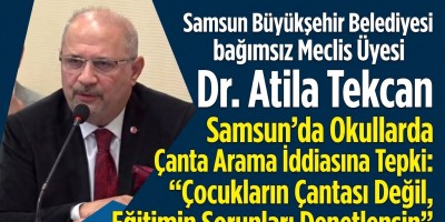 Samsun'da Okullarda Çanta Arama İddiasına Tepki: "Çocukların Çantası Değil, Eğitimin Sorunları Denetlensin"